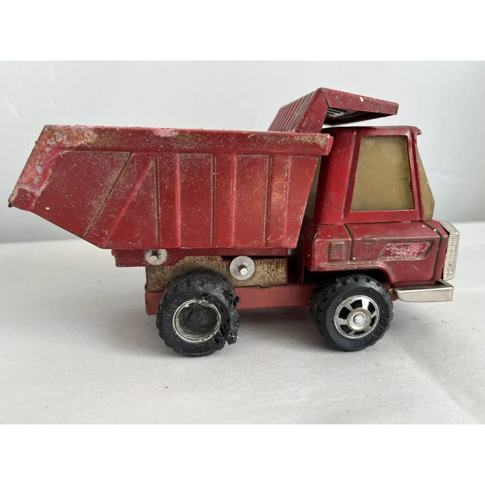 Vintage 1960's Buddy L Red Pressed Steel Dump‎ Truck